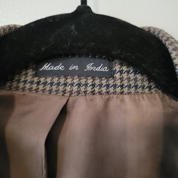 Lauren Ralph Lauren Men's Houndstooth Preppy Wool Blazer Suit Jacket. Size 40S - Picture 6 of 10